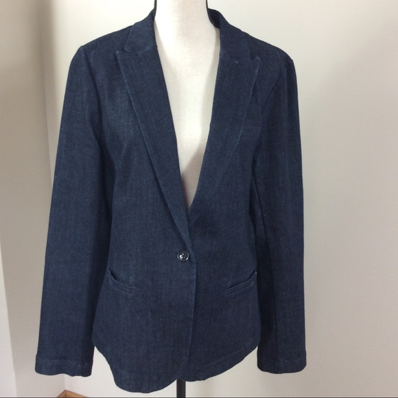 Banana Republic Jackets & Blazers - Banana Republic Denim Jean Blaze Sz 14